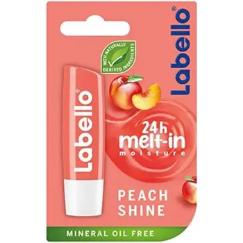 Labello Peach Shine Mineral Oil Free Lip Balm 4.8g