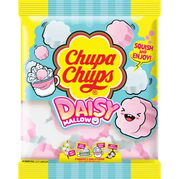 Chupa Chups Marshmallow Bag Vanilla Strawberry Flavour 140 G
