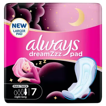 Always Maxi Thick Night Sanitary Pad Long with Wings 7Pieces