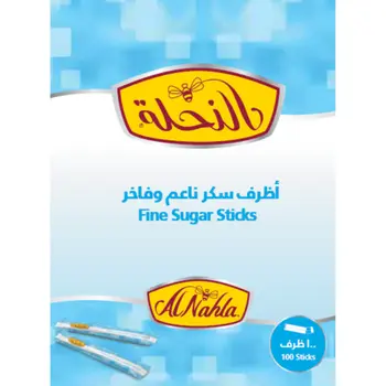النحلة سكر أبيض ناعم فاخر 100ظرف