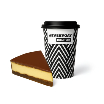 Hot Coffee day And Marble Cheesecake