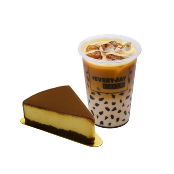 Iced Latte And Marble Cheesecake