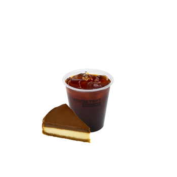 Iced Americano And Marble Cheesecake