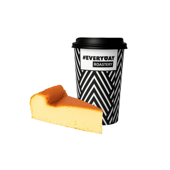 Latte And SanSebastian Cheesecake