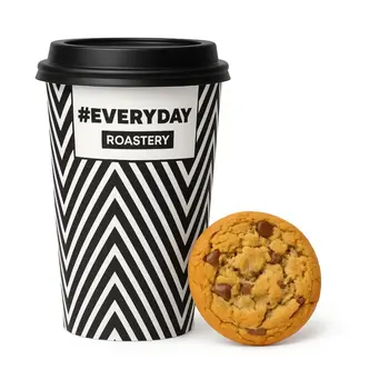 Hot Coffee day And Vanilla Cookies