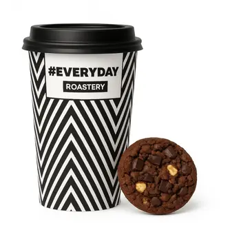 Hot Coffee day And Chocolate Cookies