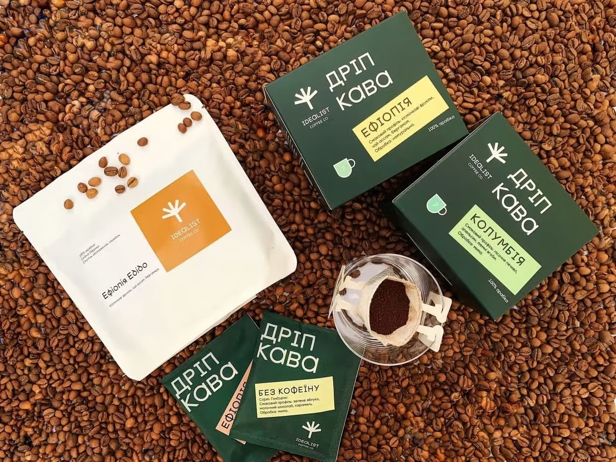 IDEALIST COFFEE CO.\ Зерна та дріпи