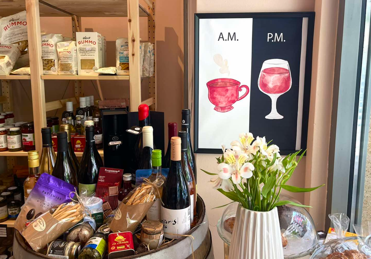 Friendly wine and cheese