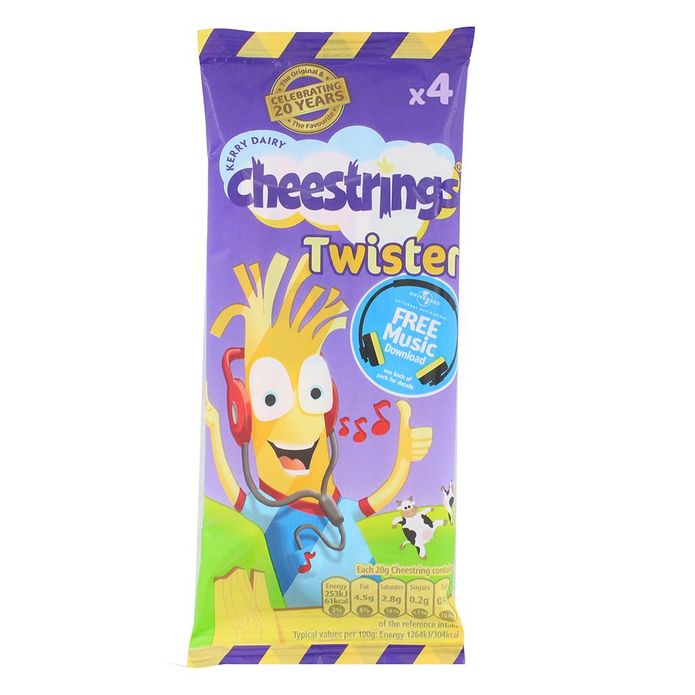 Buy String & Things Cheestrings Twisted 4x20G Online in UAE | Talabat UAE