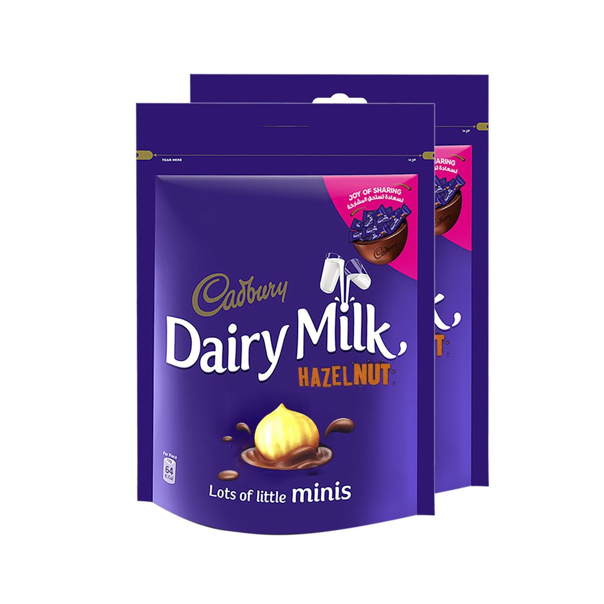 Buy Cadbury Dairy Milk Hazelnut Mini Chocolate Bag, 2x168g Online in