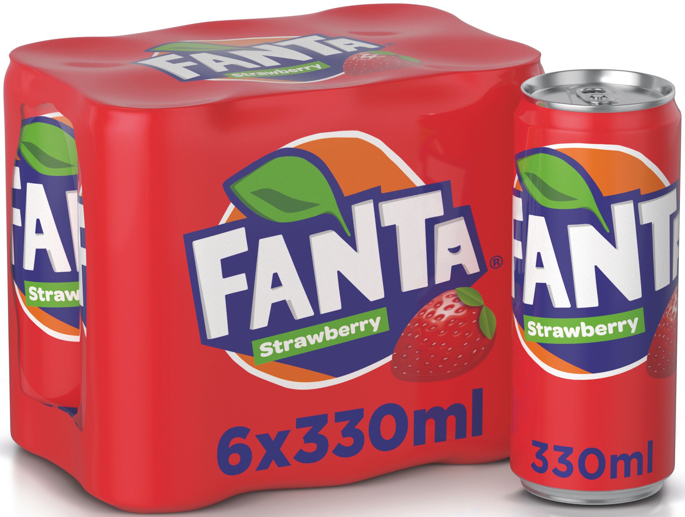 Buy Fanta Strawberry Soft Drink Can, 6x330ml Online in Bahrain ...