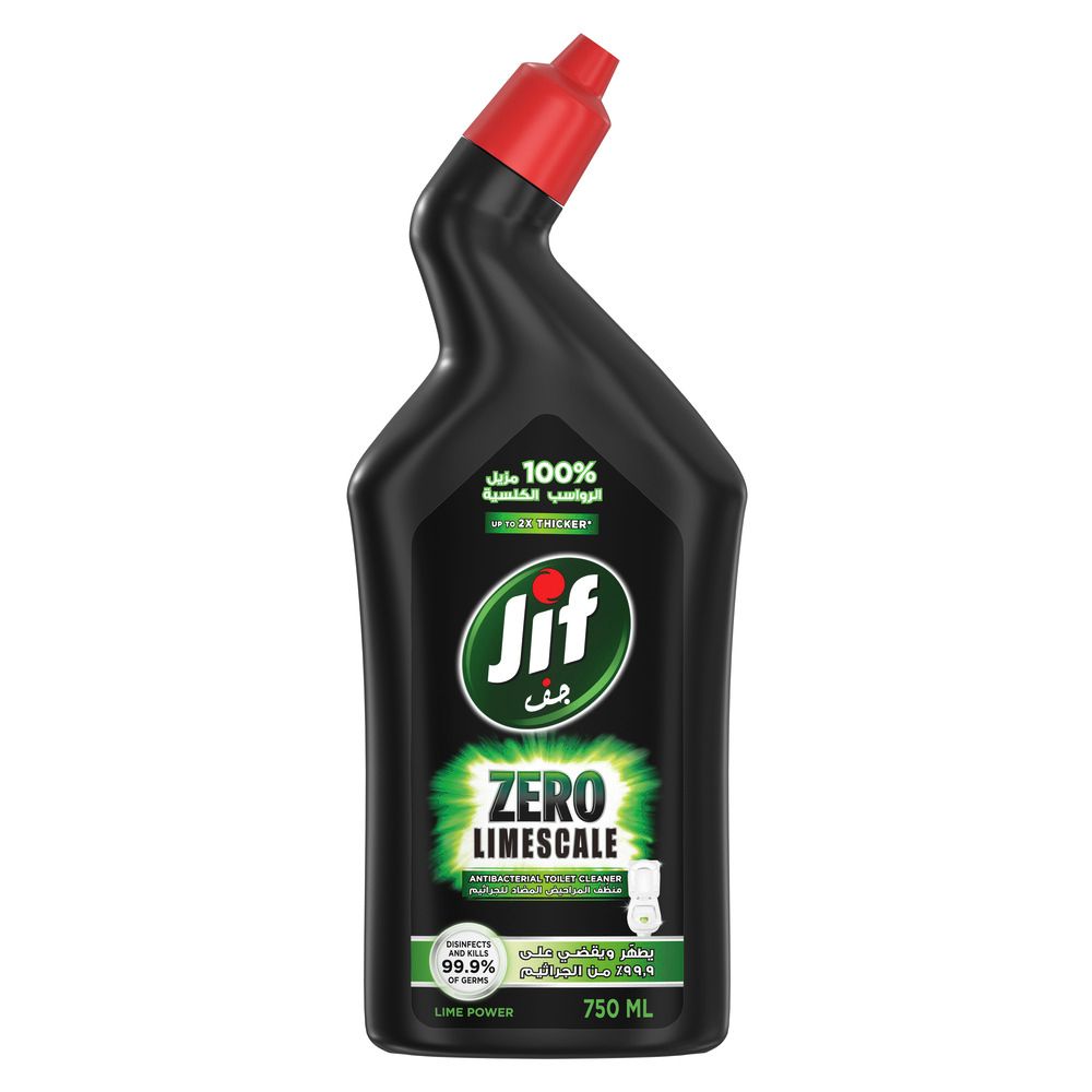 Buy Jif Zero Limescale Lime Power Hard Surface Toilet Cleaner, 750ml