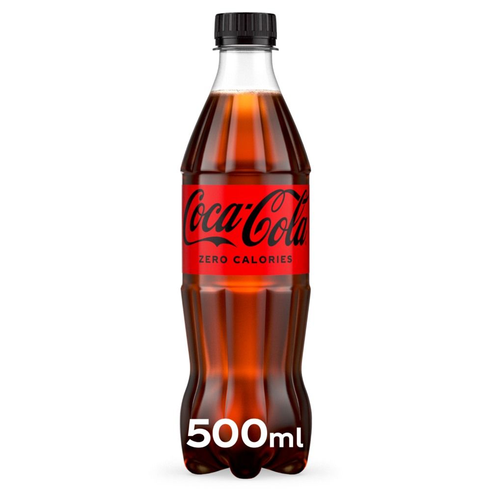 Buy Coca-Cola Zero Calories Carbonated Soft Drink Pet, 500ml Online in ...