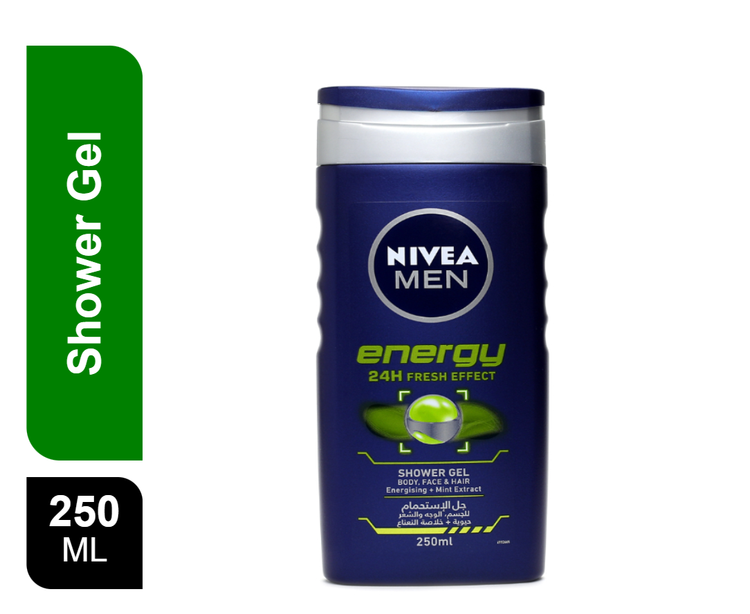 Buy Nivea For Men Energy Shower Gel, 250ml Online in Bahrain Talabat