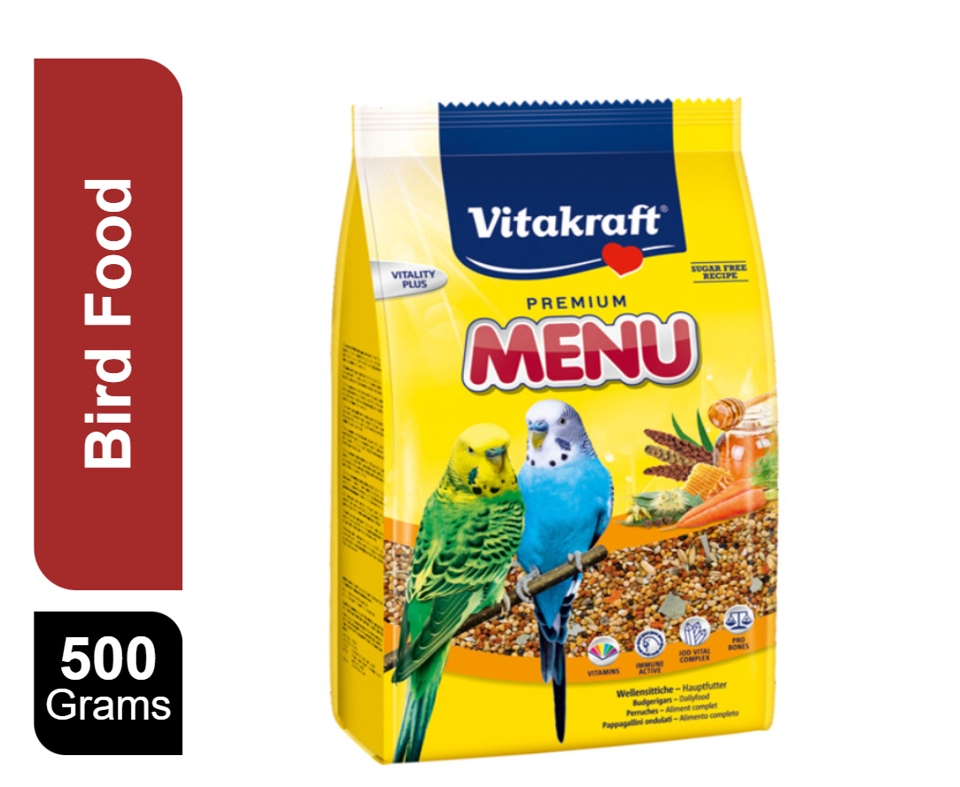 Visual Reference: Buy Vitakraft Menu Jod Vital For Budgies 500 G Online