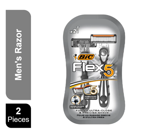 BIC Flex 5 Mens 5 Blade Disposable Razors 3 Count