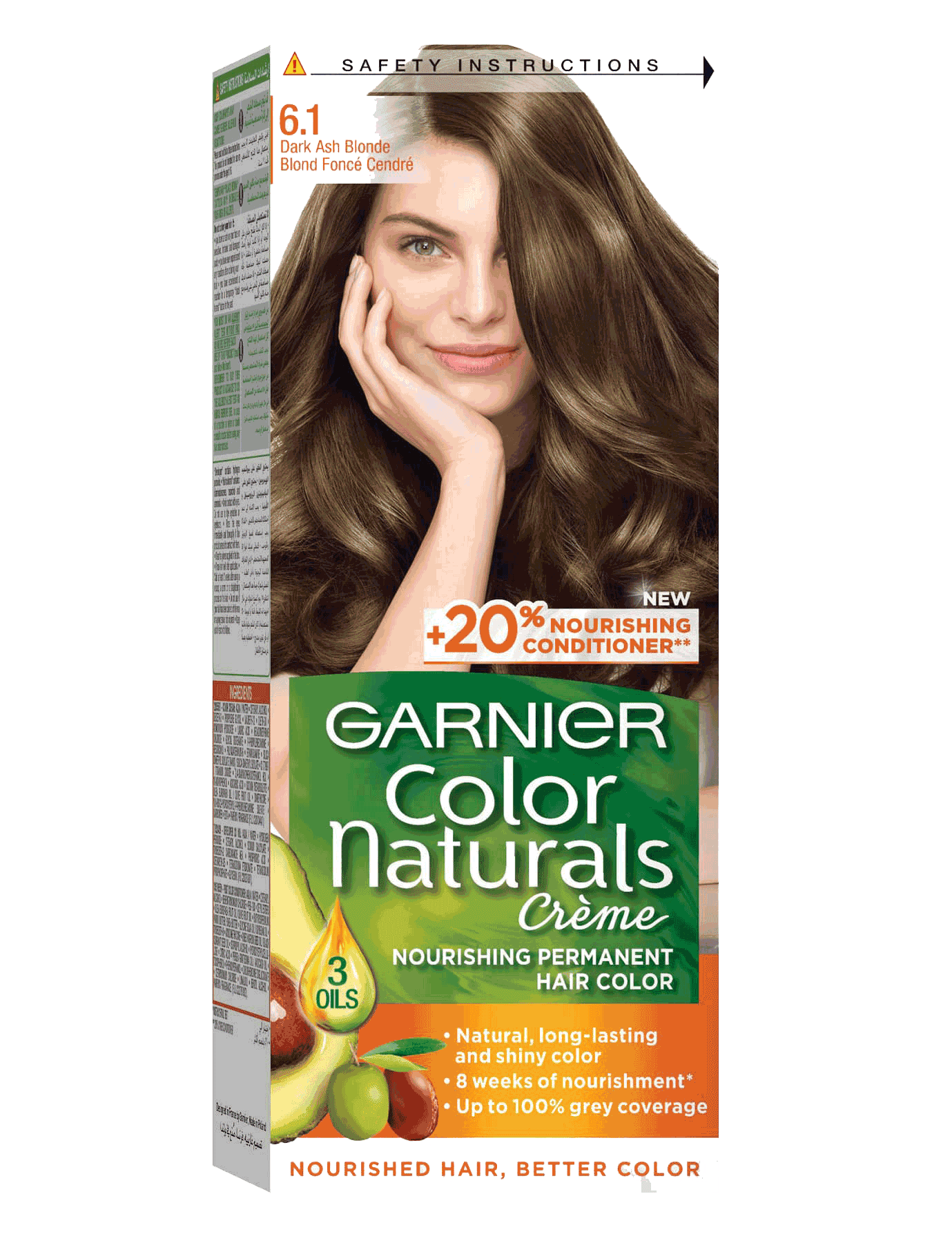 Buy Garnier Color Naturals Hair Color 61 Dark Ash Blonde Online In