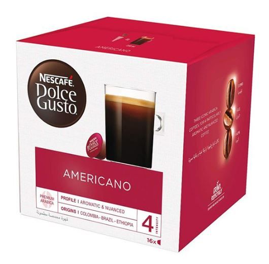 Buy Nescafe Dolce Gusto Americano Coffee Capsules, 16 Pieces, 136g