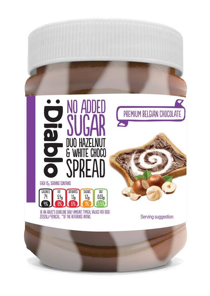 Buy Diablo No Added Sugar Hazelnut Spread Chocolate, 350g Online in Kuwait Talabat Kuwait
