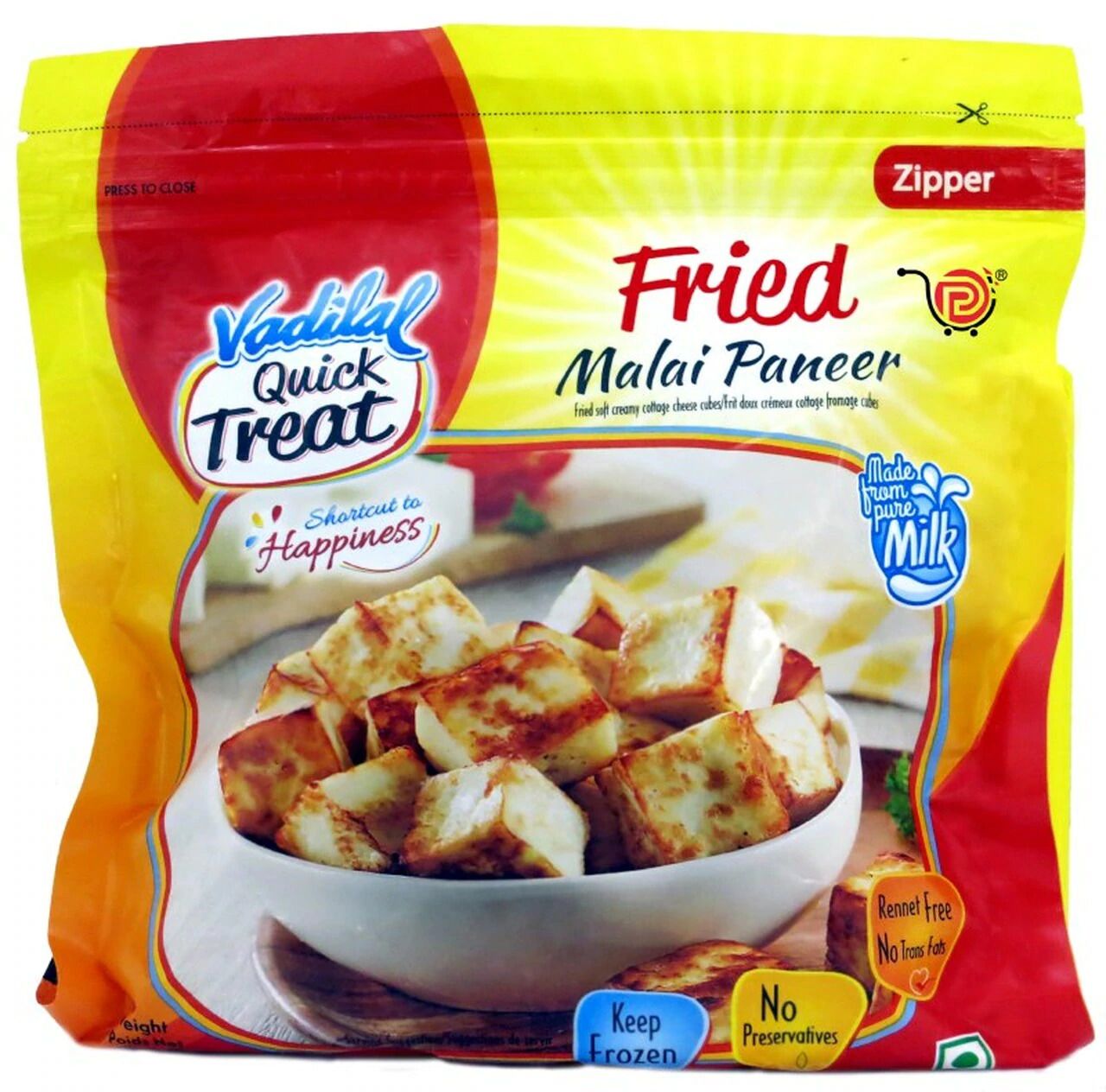 Buy Vadilal Fried Malai Paneer Cubes, 200g Online in Bahrain | Talabat ...