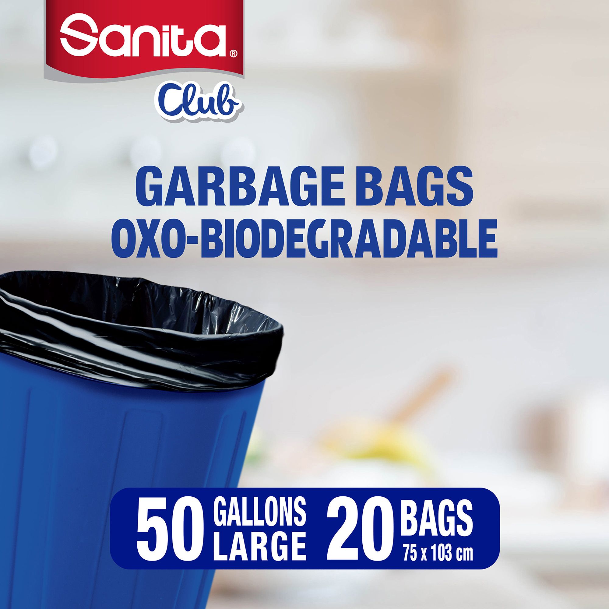 Sanita Club Trash Bags Small 5 Gallons 30 Bags