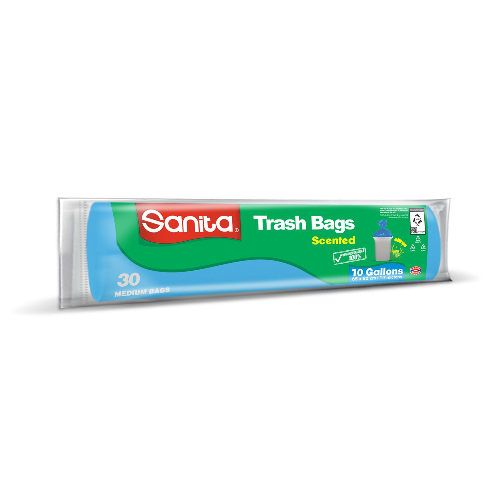 Sanita Club Trash Bags Bio Degradable 5 Gallons 130 Bags