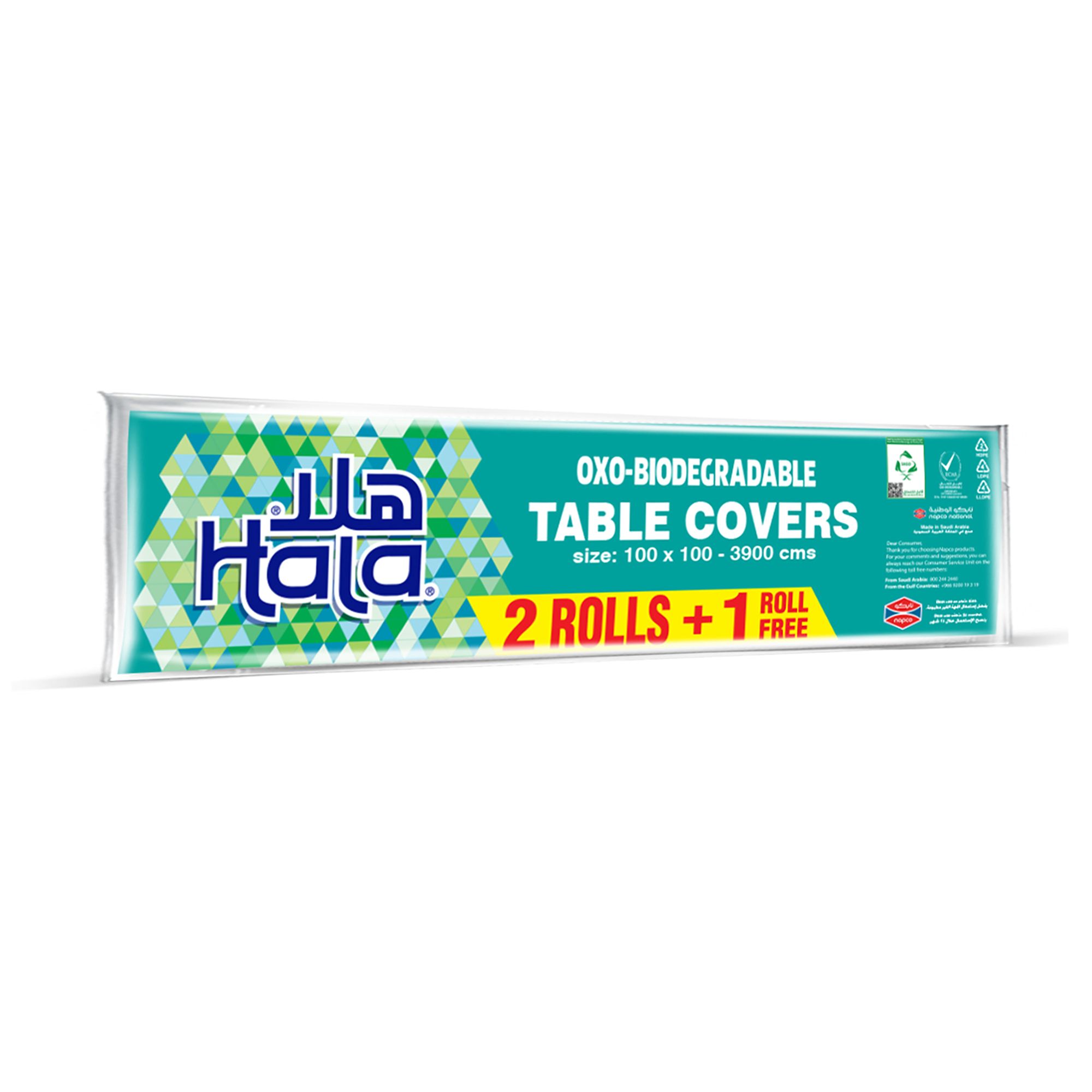 Buy Hala Table Cover Travel Pack, 39 Sheets, 3 Rolls Online in Bahrain ...