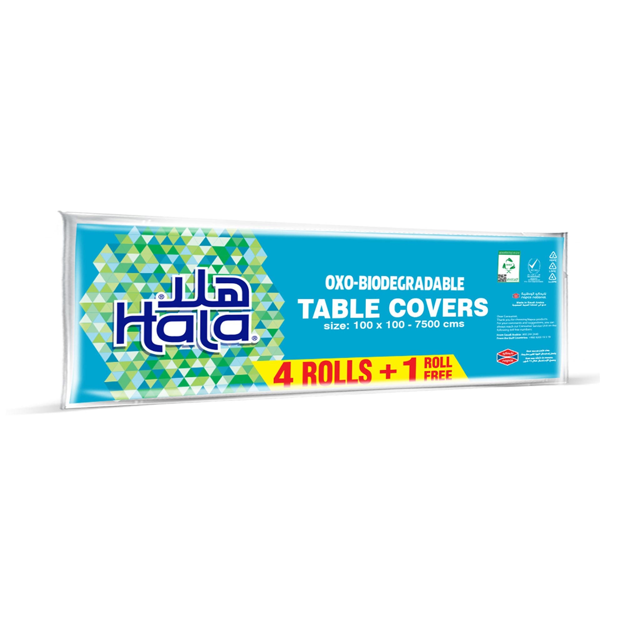 Buy Hala Table Cover Travel Pack, 75 Sheets, 5 Rolls Online in Oman ...