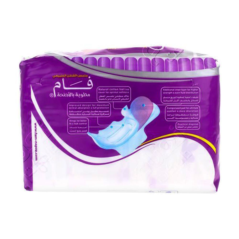 Buy Fam Maxi Folded Night Sanitary Pads with Wings, 24 Pads Online in  Jordan