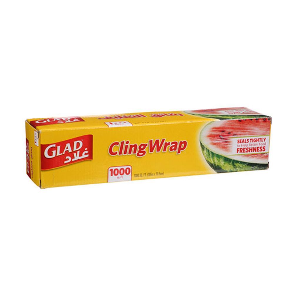 Glad Cling Wrap 300 Square Ft. Roll (Pack of 2)