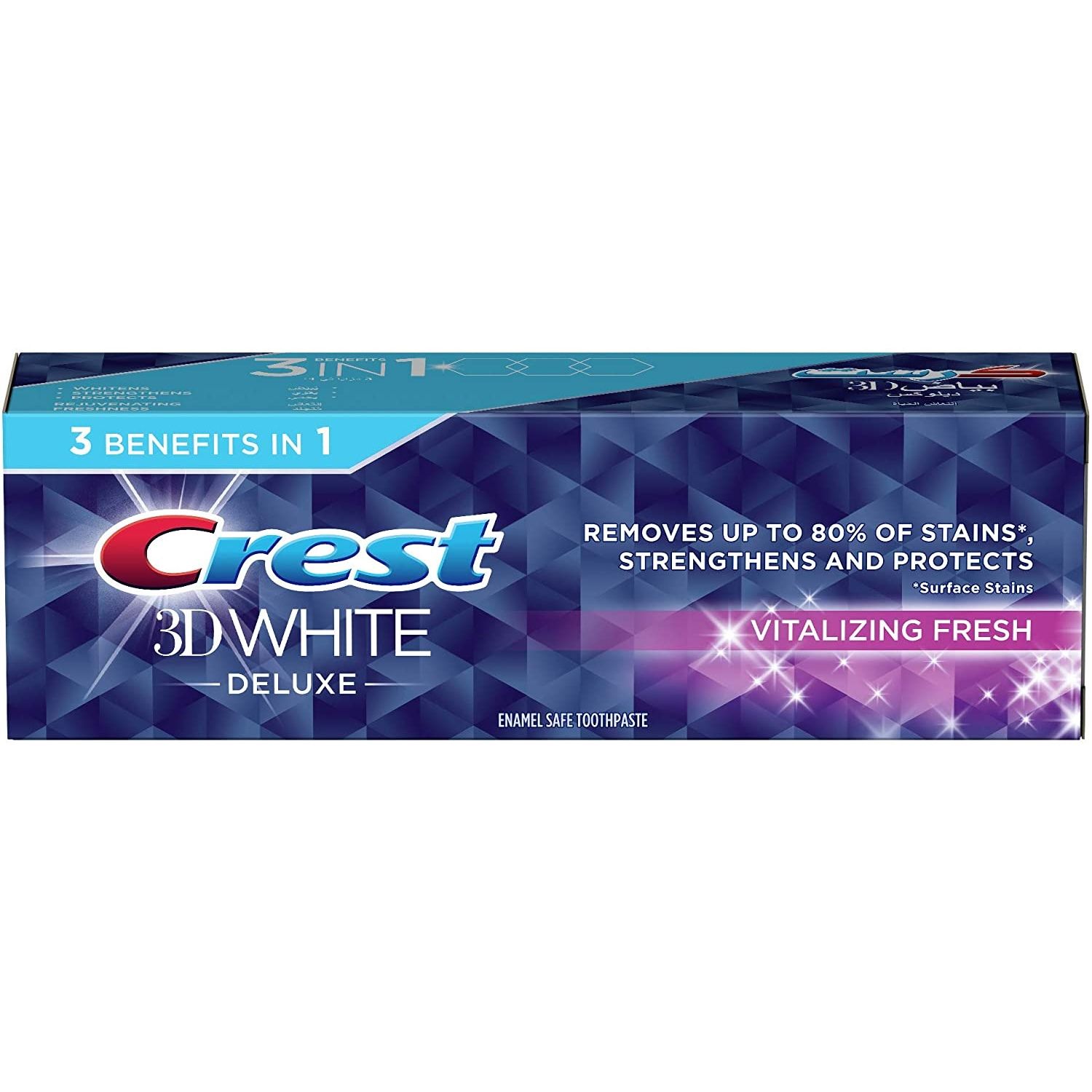 Buy Crest 3D White Deluxe Vitalizing Fresh Toothpaste 75 ml Online in ...