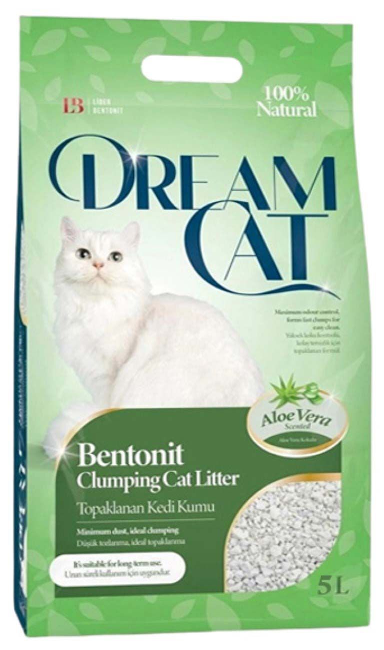 Buy Dream Cat Bentonite Clumping Cat Litter Aloe Vera 5L Online in