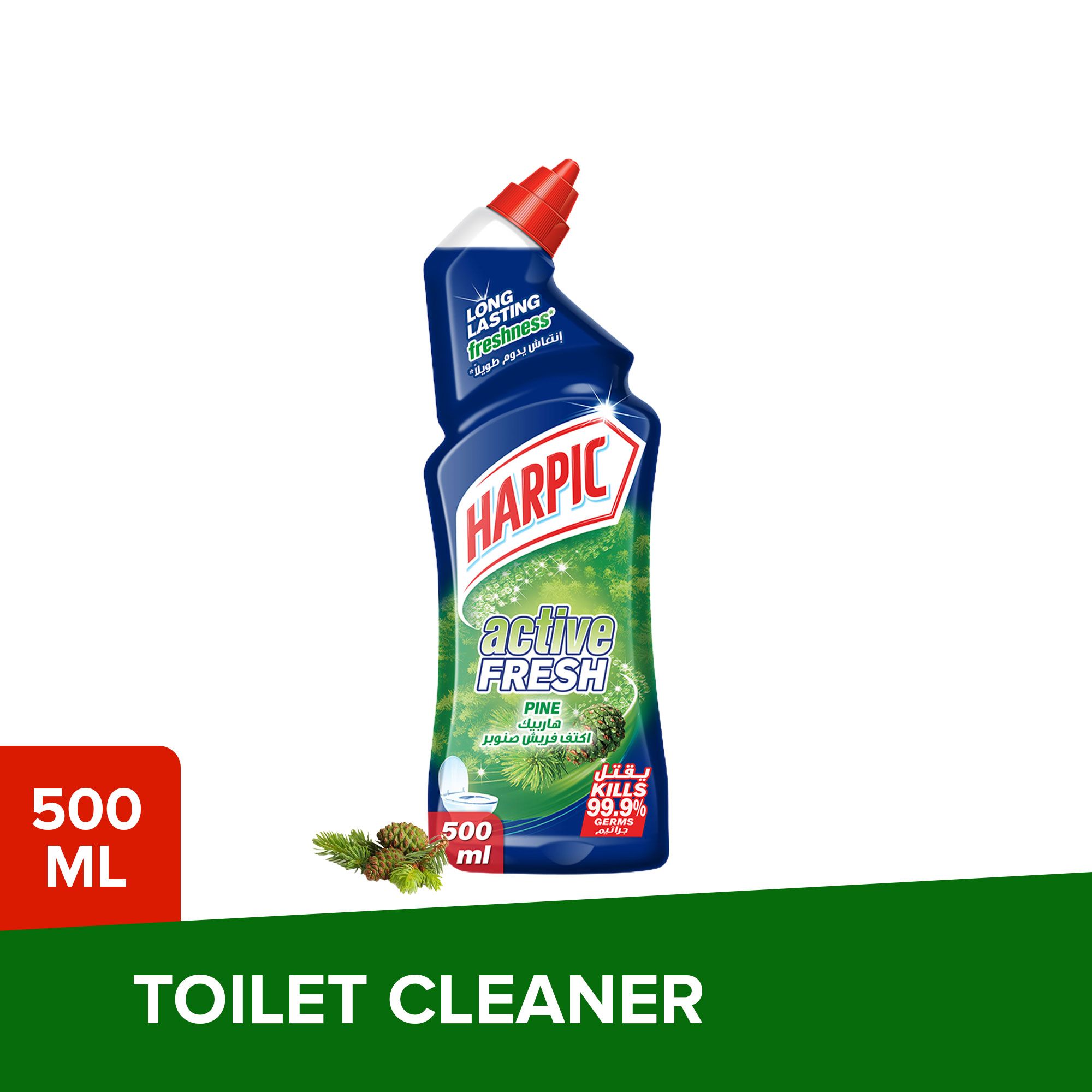 Buy Harpic Active Fresh Pine Toilet Cleaner Liquid, 500ml Online in ...