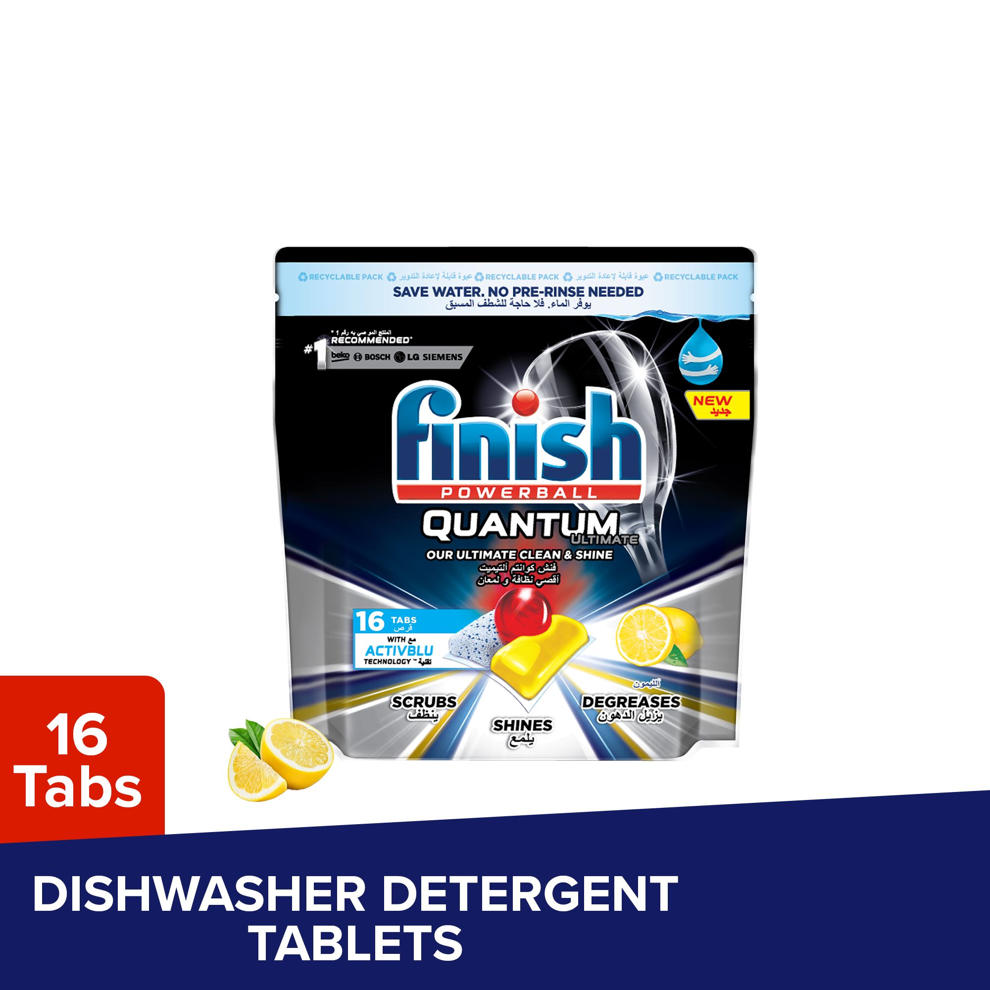 FreshChoice Merivale - Finish Ultimate Pro Dishwashing Tablets Lemon Sparkle  32 Pack