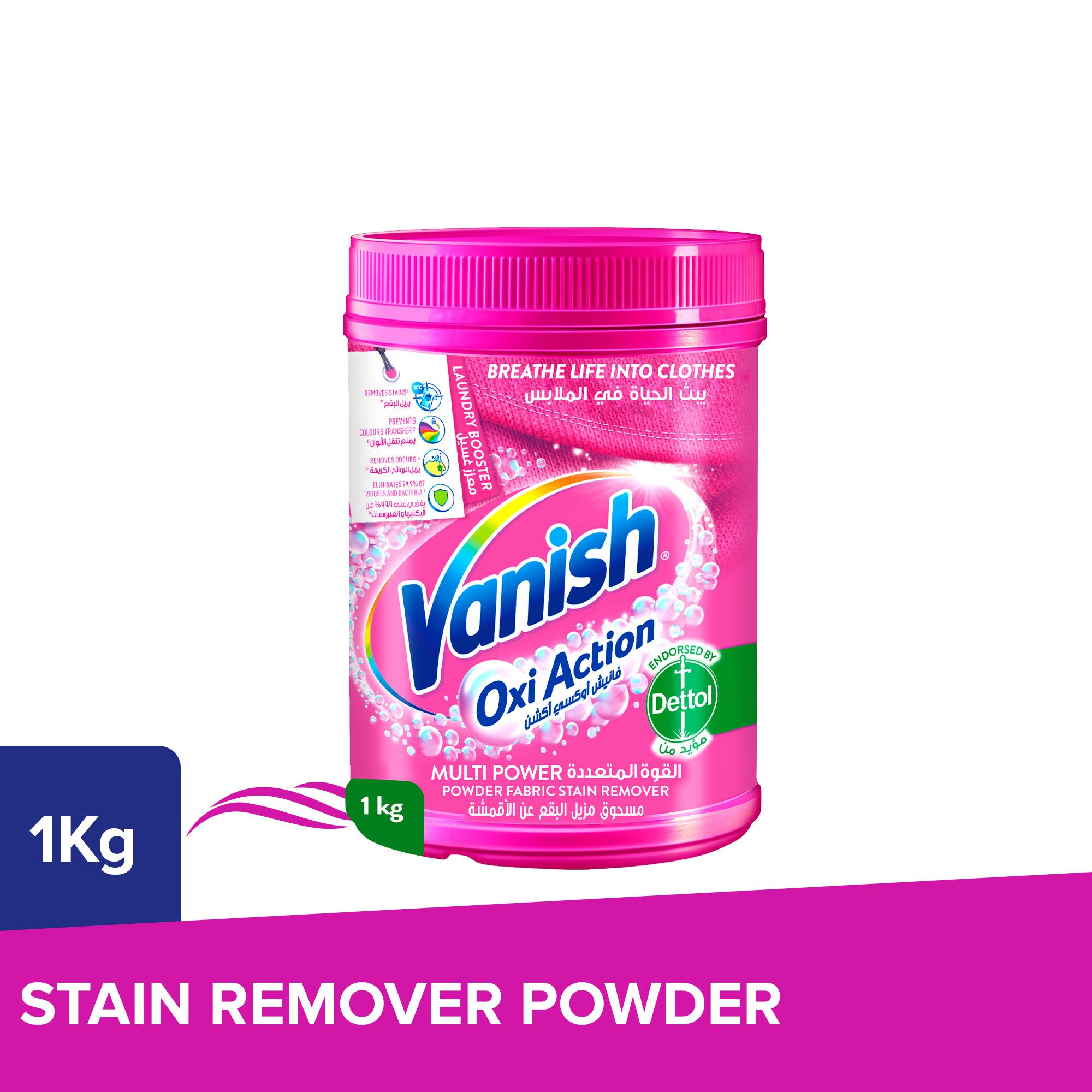 Buy Vanish Oxi Action Fabric Stain Remover Detergent Powder, 1kg Online