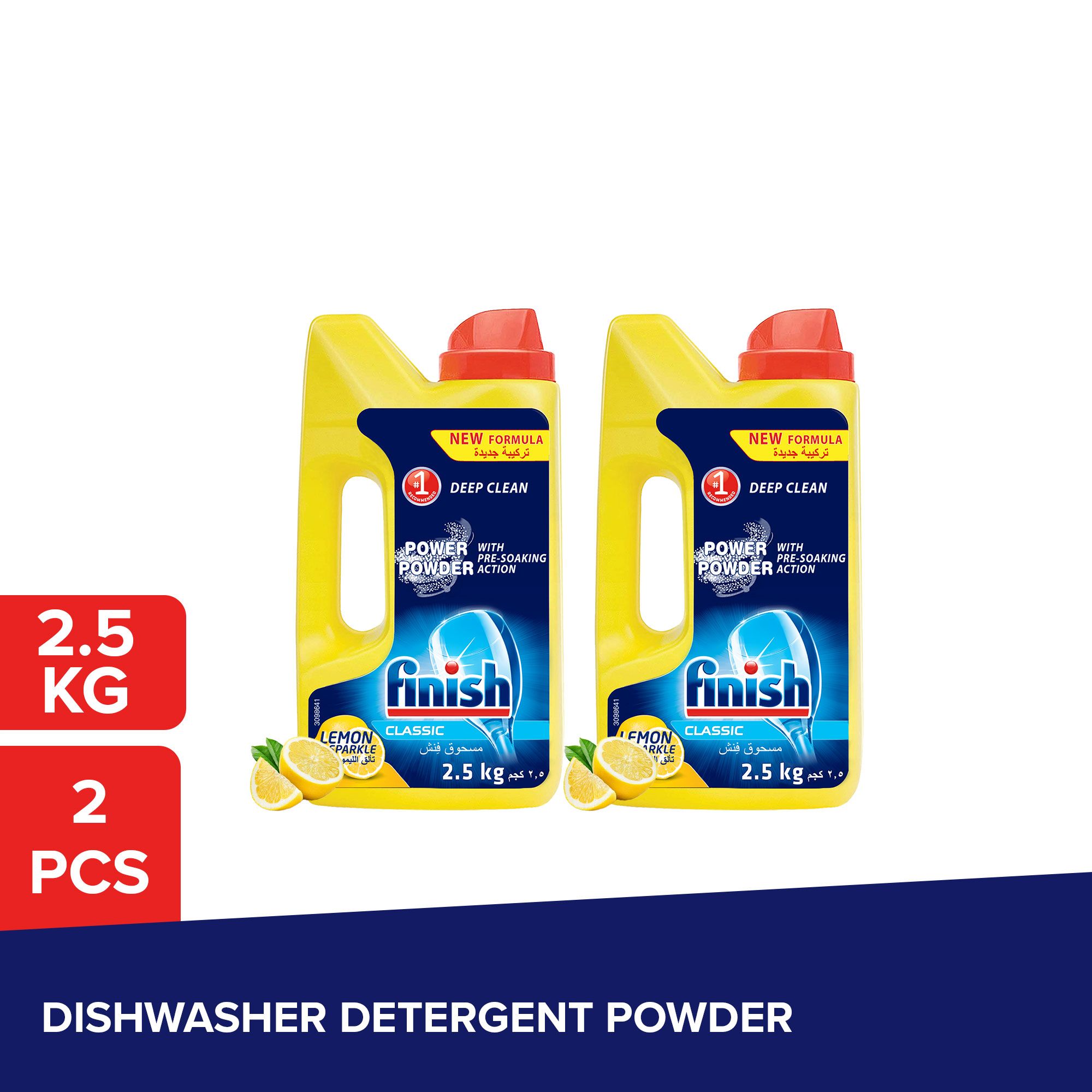Buy Finish Classic Lemon Sparkle Dishwasher Detergent Powder, 2.5kg