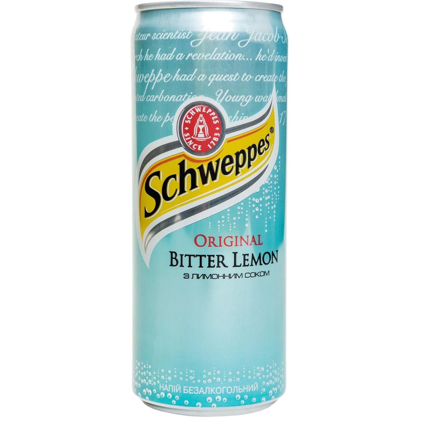 Buy Schweppes Bitter Lemon Drink 330 ml Online in UAE Talabat UAE