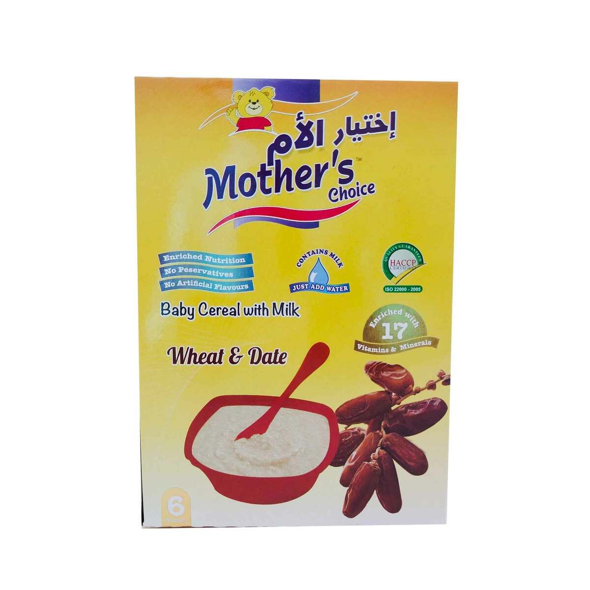 Buy Mother's Choice Baby Cereal with Milk Wheat & Dates, 250 Gm Online