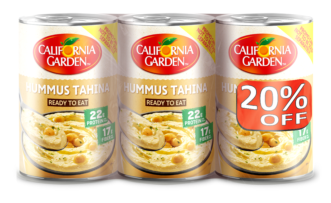 Buy California Garden Hommos Tahina, 3x400g Online in UAE | Talabat UAE