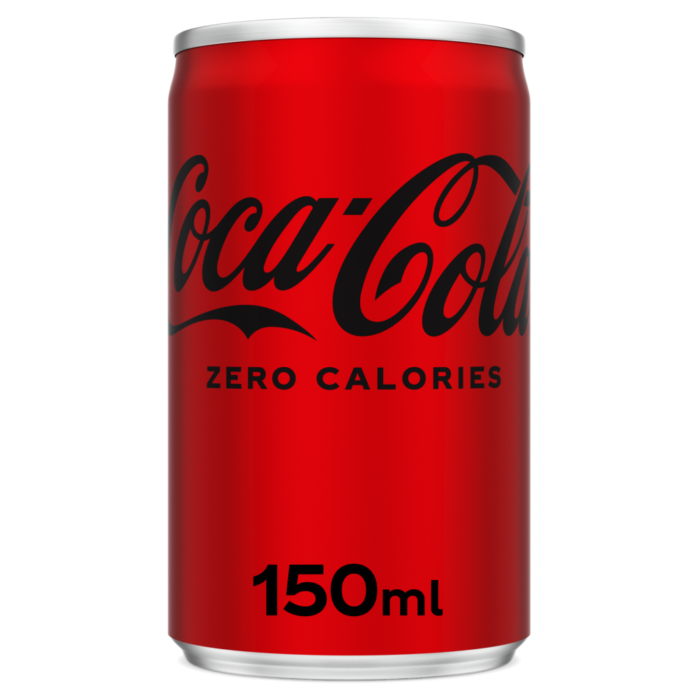 Buy CocaCola Zero Calories Carbonated Soft Drink Can, 150ml Online in