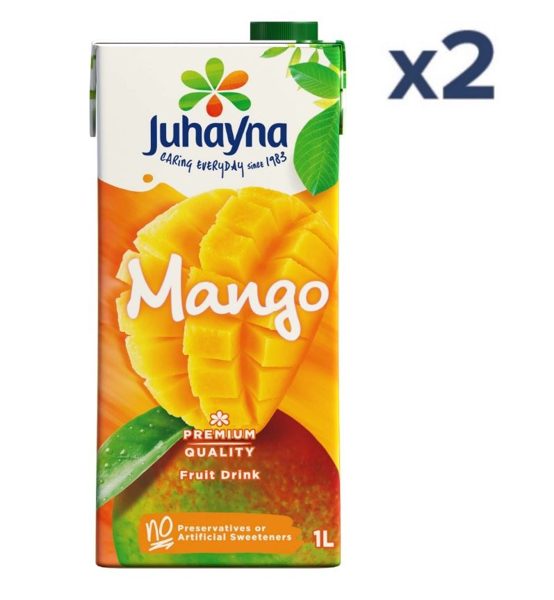 Buy Juhayna Classic Mango Juice 1 L*2 Online in Egypt | Talabat Egypt