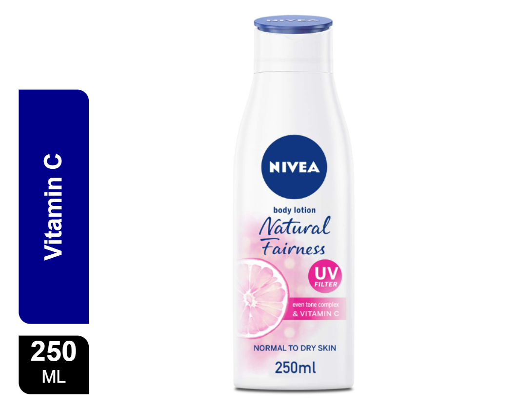 Buy Nivea Natural Fairness Body Lotion 250 ml Online in Oman | Talabat Oman