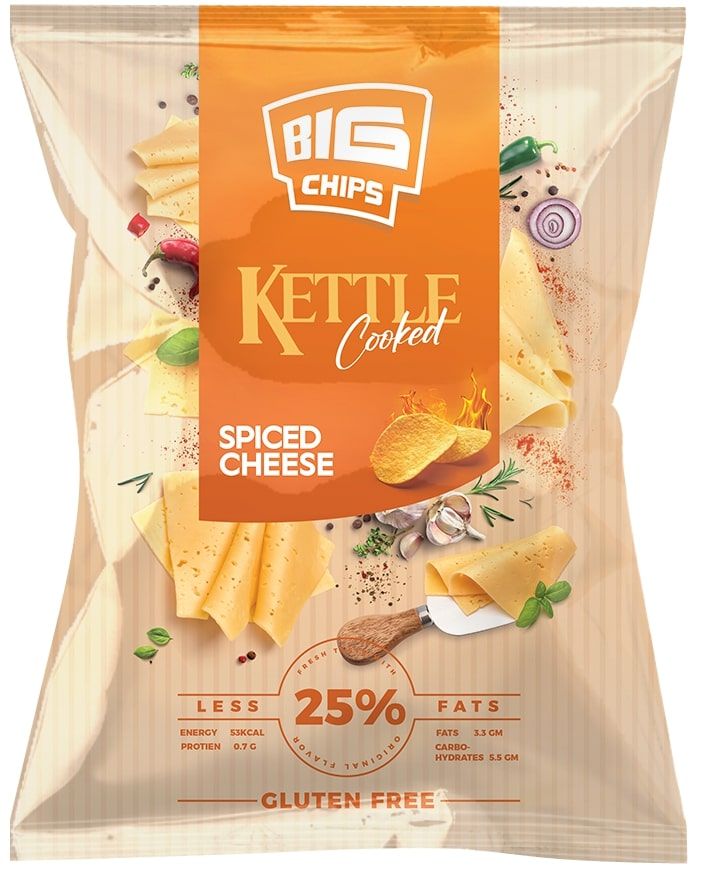 Buy Big Chips Premium Seasoned Cheese Chips, 60-70g Online in Egypt ...