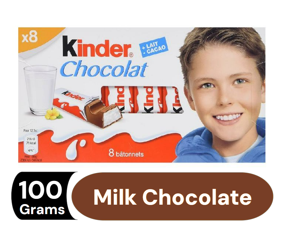 Buy Kinder Milk Chocolate Fingers 8pcs, 100g Online in Bahrain