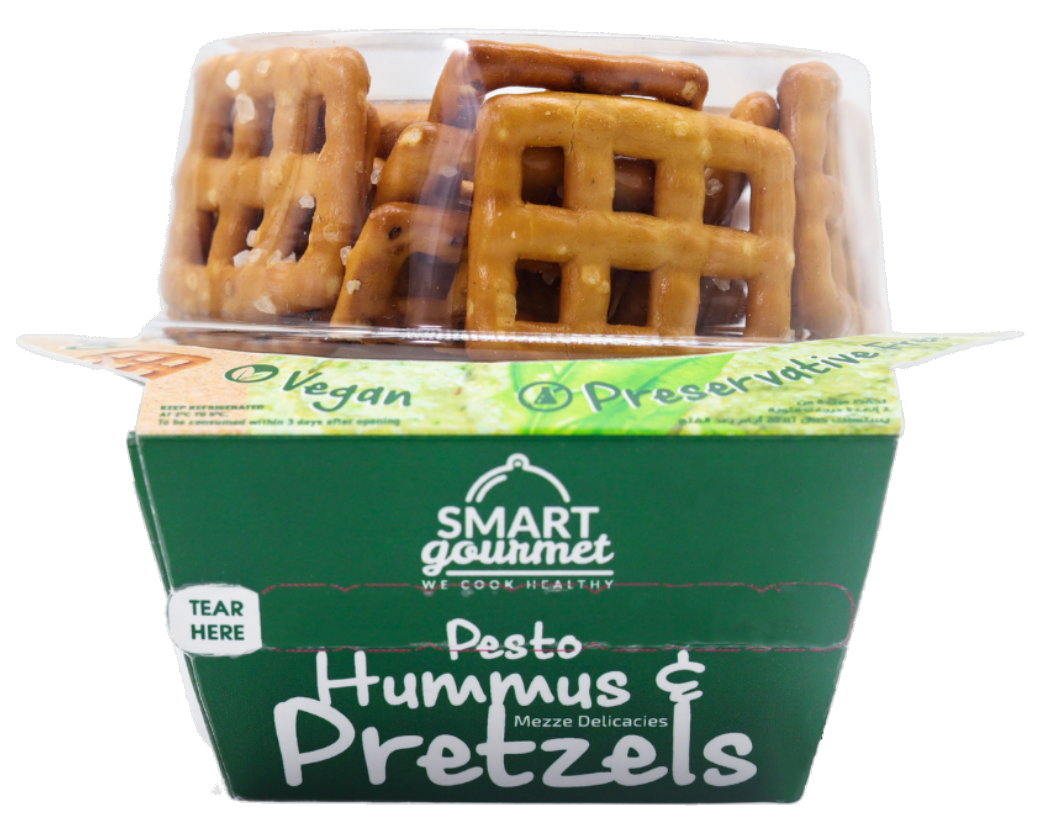 Buy Smart gourmet Pesto Hummos & Pretzels 140 g Online in Kuwait