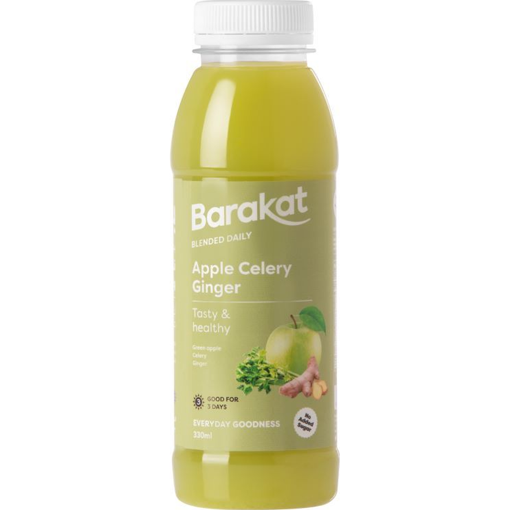 Buy Barakat Celery, Apple Green & Ginger Juice, 330ml Online in UAE ...