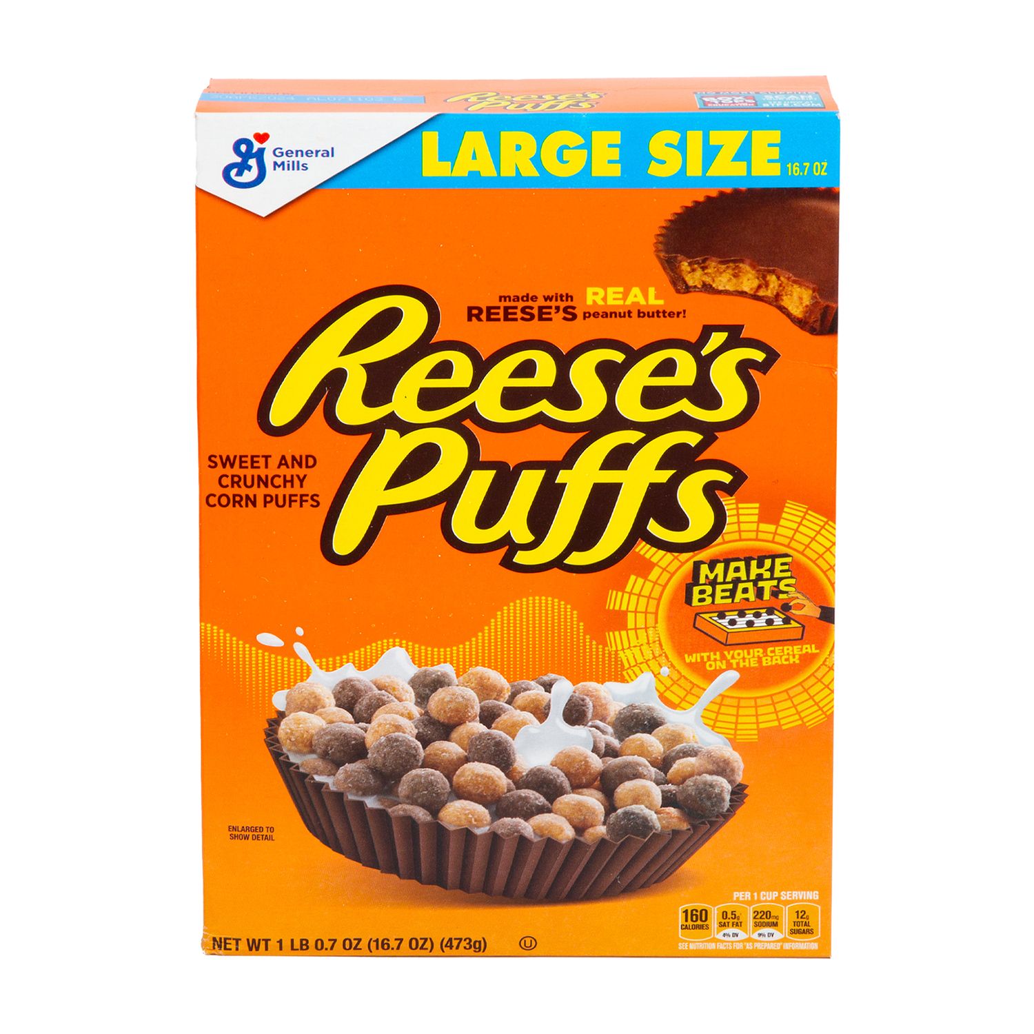 Buy General Mills Reese's Peanut Butter Puffs Cereal, 473g Online in ...