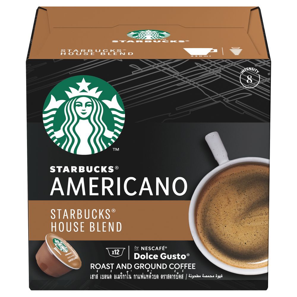 Buy Starbucks Dolce Gusto Americano Medium Houseblend 102 g 12 Capsules