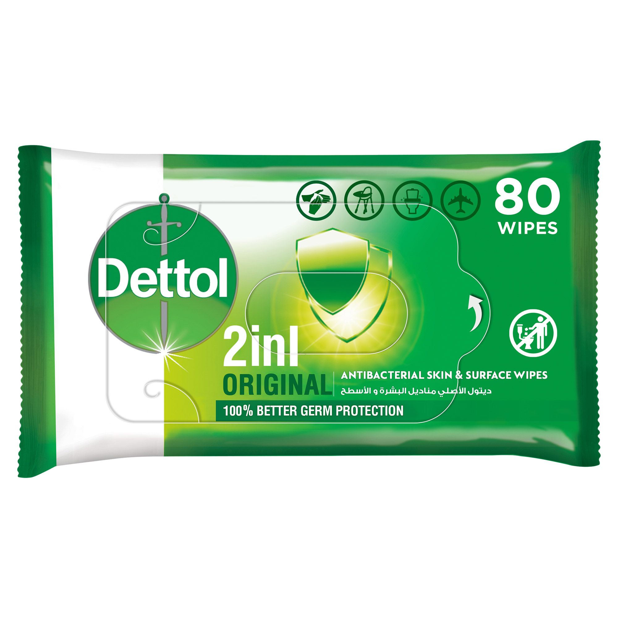 Dettol Antibacterial Surface Cleaning Wipes – Kills 99.9% Of Bacteria, Suitable For Kitchen, Bathroom & Electronics
