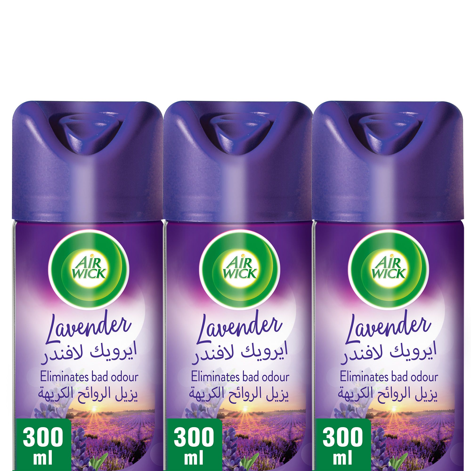 Buy Air Wick Air Freshener Lavender 300 ml 2+1 Free Online in UAE
